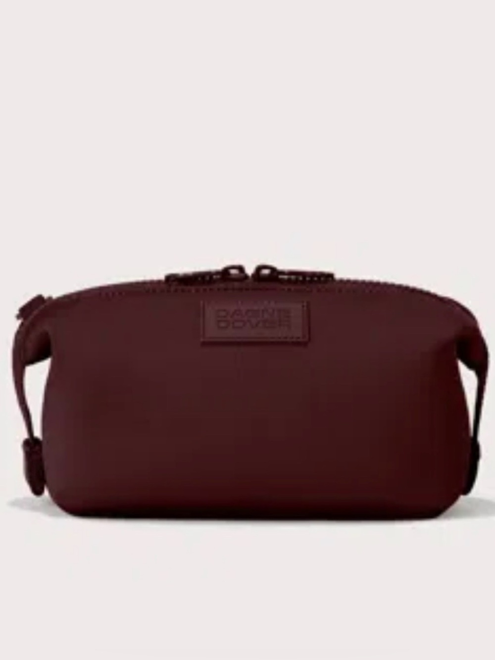 NWT Dagne Dover Small Hunter Toiletry Bag in Currant Small Dustbag